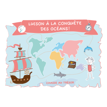 Couverture chasse au trésor océan