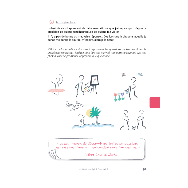 Journal d'introspection T2 p81 ce que j'aime