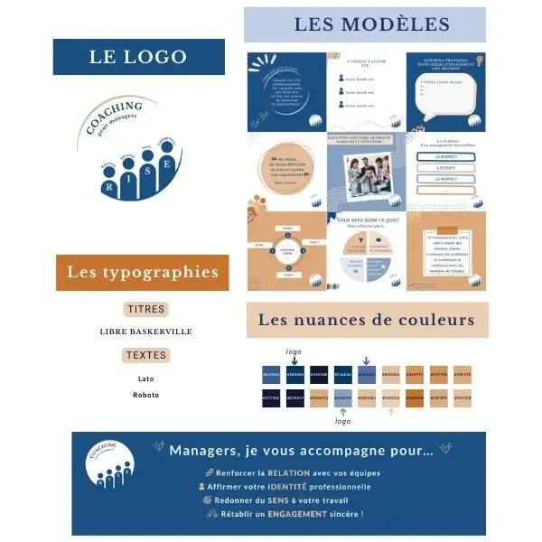 identité visuelle Isabelle coach
