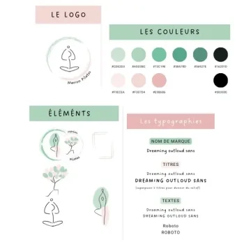 identité visuelle Marion pilates
