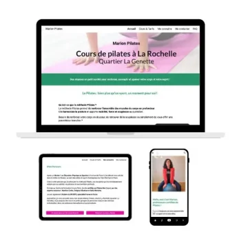 site vitrine Marion pilates