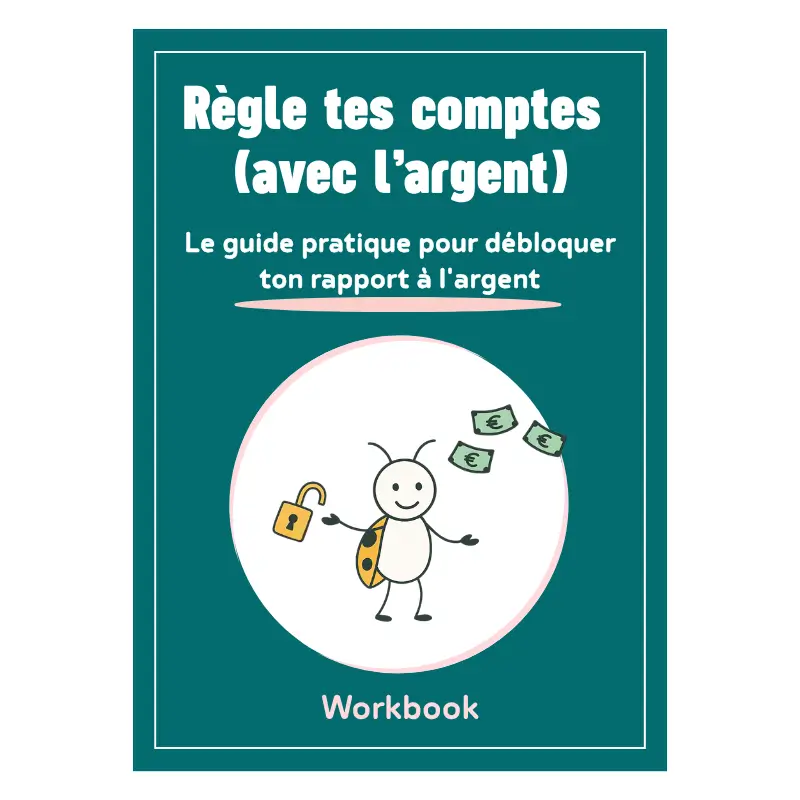 Couverture ebook rapport à l'argent Règle tes comptes Coccibel